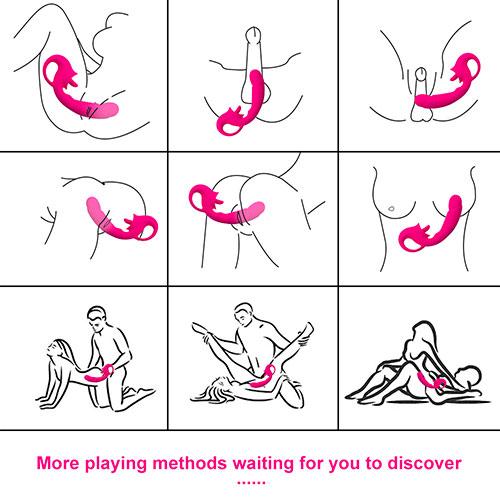 Вибратор с клиторальным стимулятором "Pleasure Hopper"
