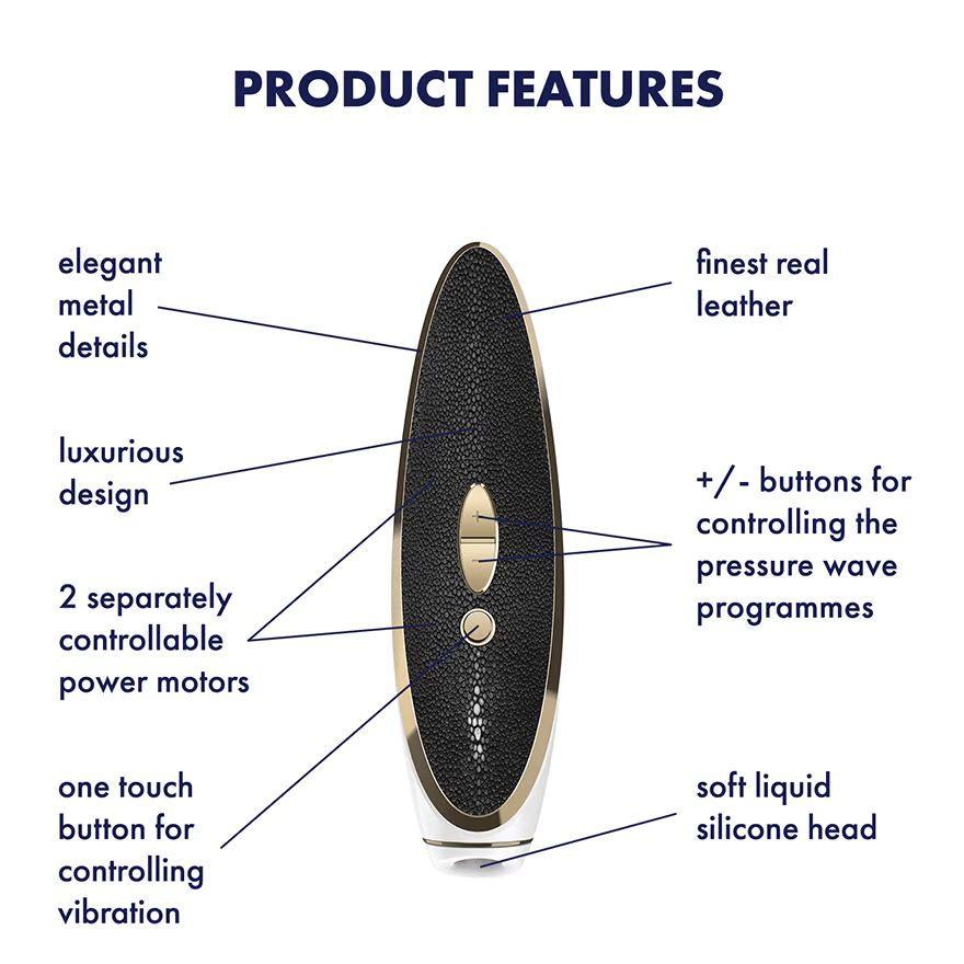 Вакуумно-волновой массажер на клитор Satisfyer Luxury Prêt-à-porter