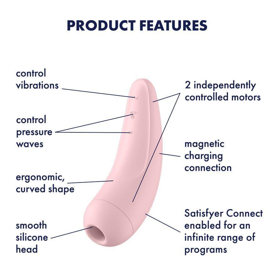 Бесконтактный клиторальный стимулятор "Satisfyer Curvy 2+"