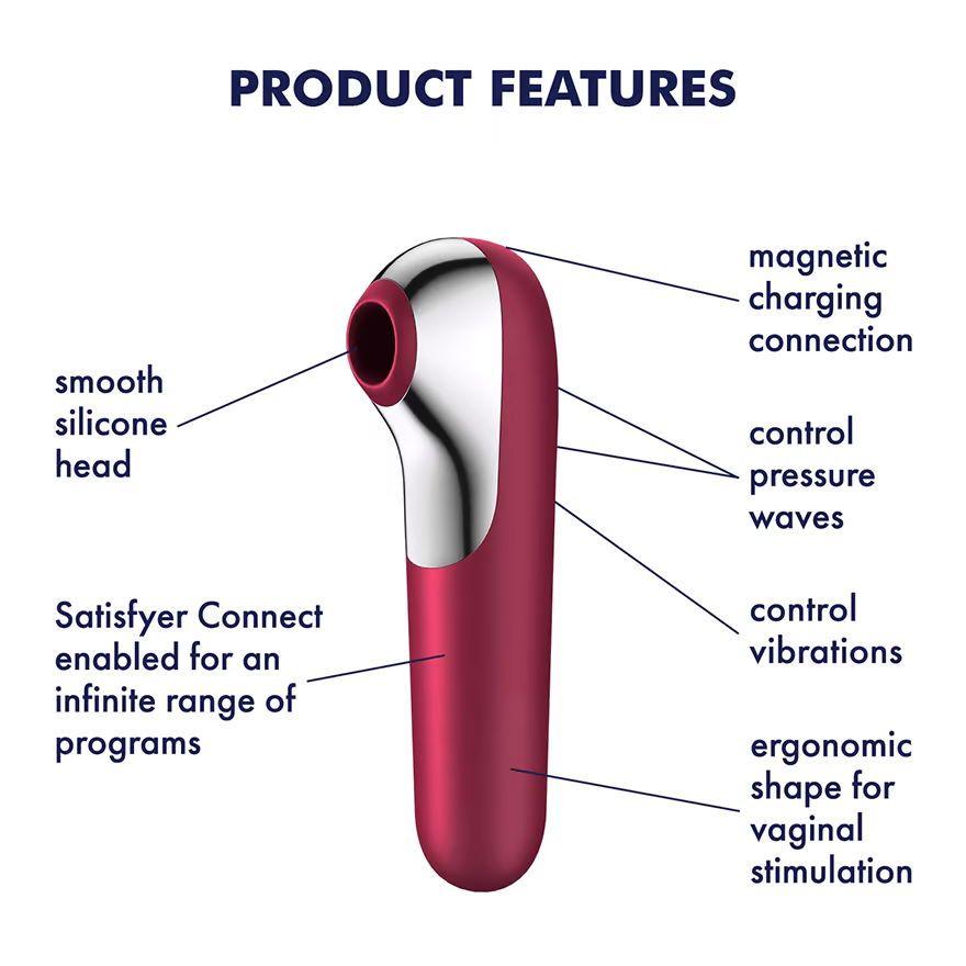 Satisfyer Dual Love – вакуум-волновой стимулятор+вибратор