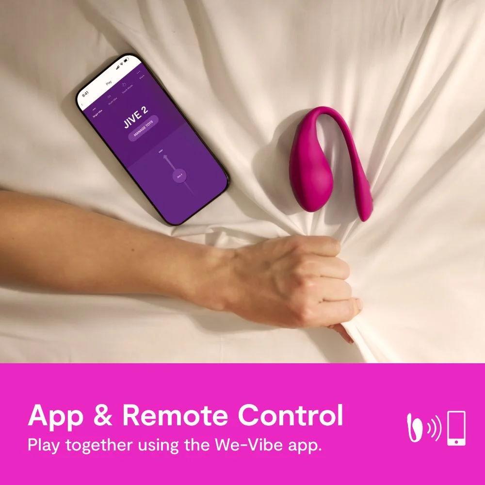 Вибро-яйцо We vibe Jive 2 с ПДУ и с возможностью управления через смартфон