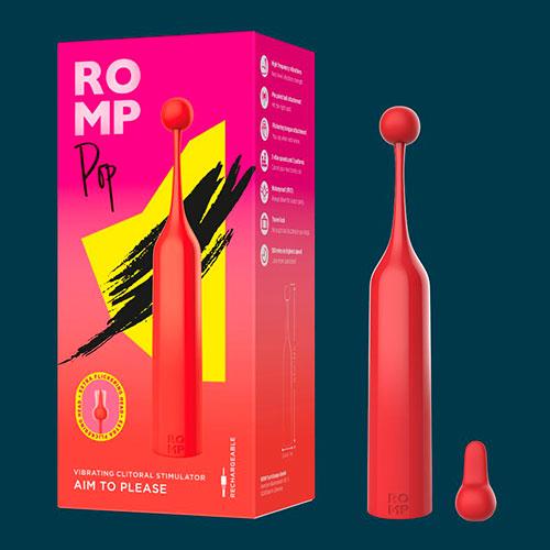 Вибростимулятор клитора с насадками ROMP Pop