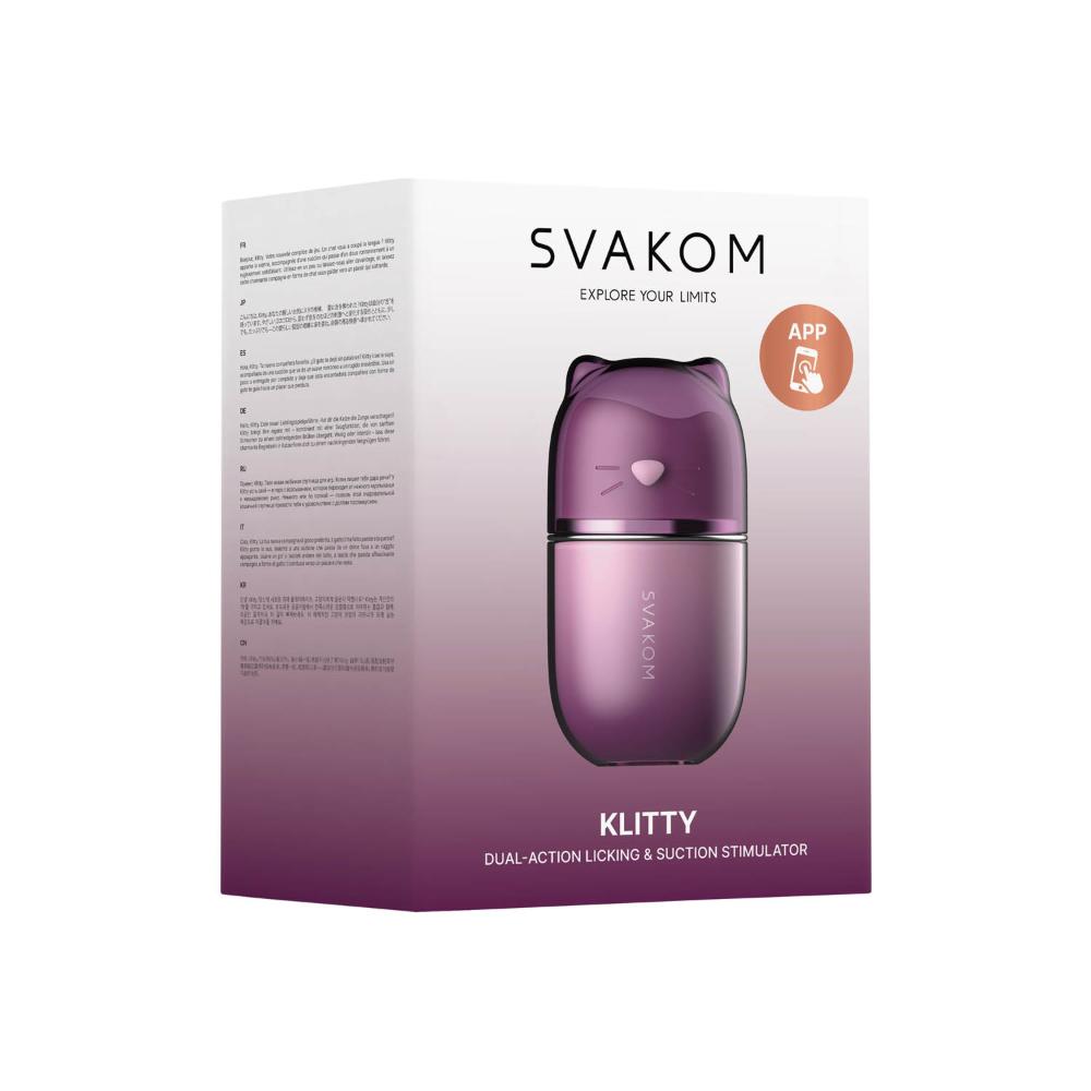 Клиторальный стимулятор с эффектом язычка "Klitty", Svakom