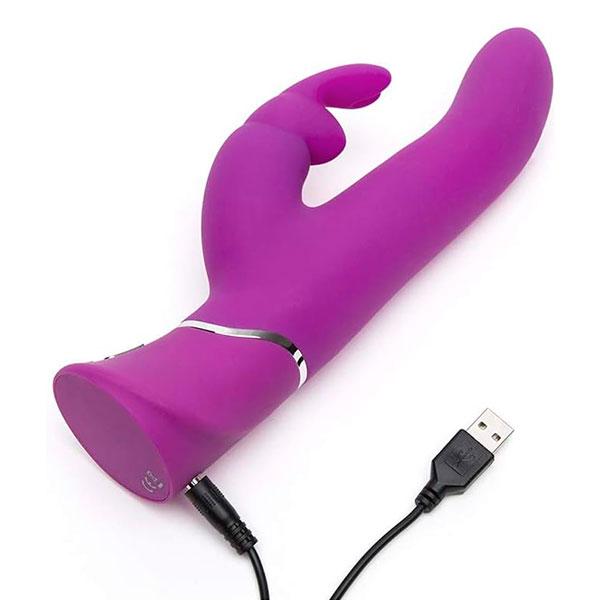 Вибратор-кролик Curve Thrusting Rechargeable Rabbit Vibrator с поступательными движениями