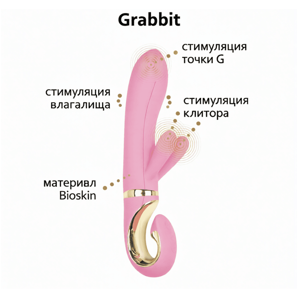 Вибратор кролик "Grabbit", Gvibe