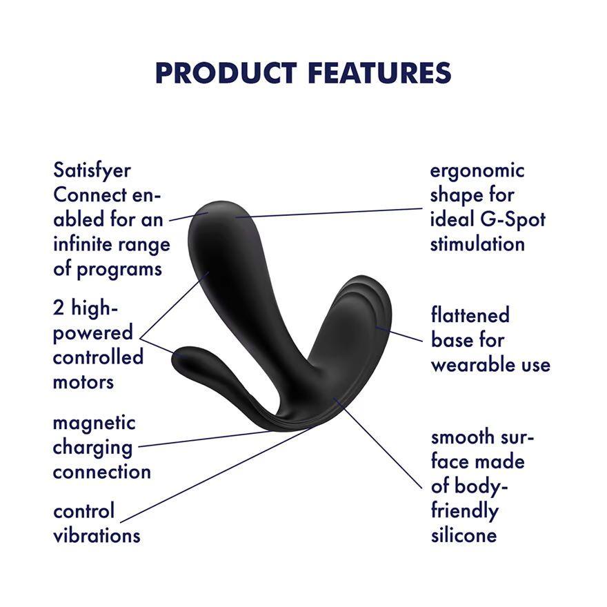 Вибротрусики Satisfyer Top Secret +