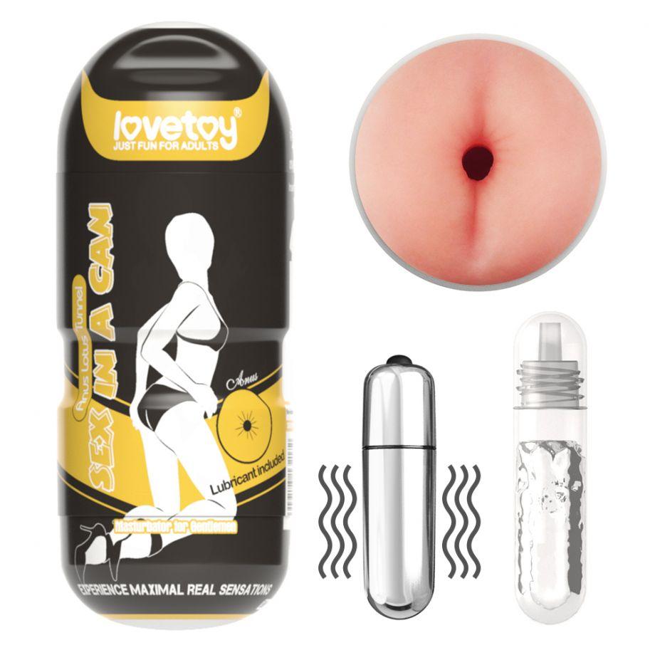 Мастурбатор-попка в тубе "Anus Stamina Vibro" с вибро