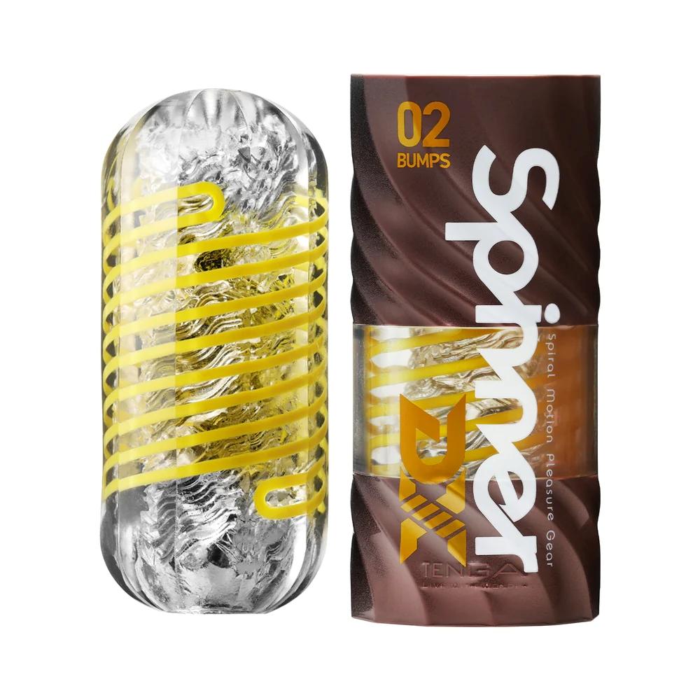 Многоразовый мастурбатор с эффектом вращения Tenga SPINNER DX 02 BUMPS