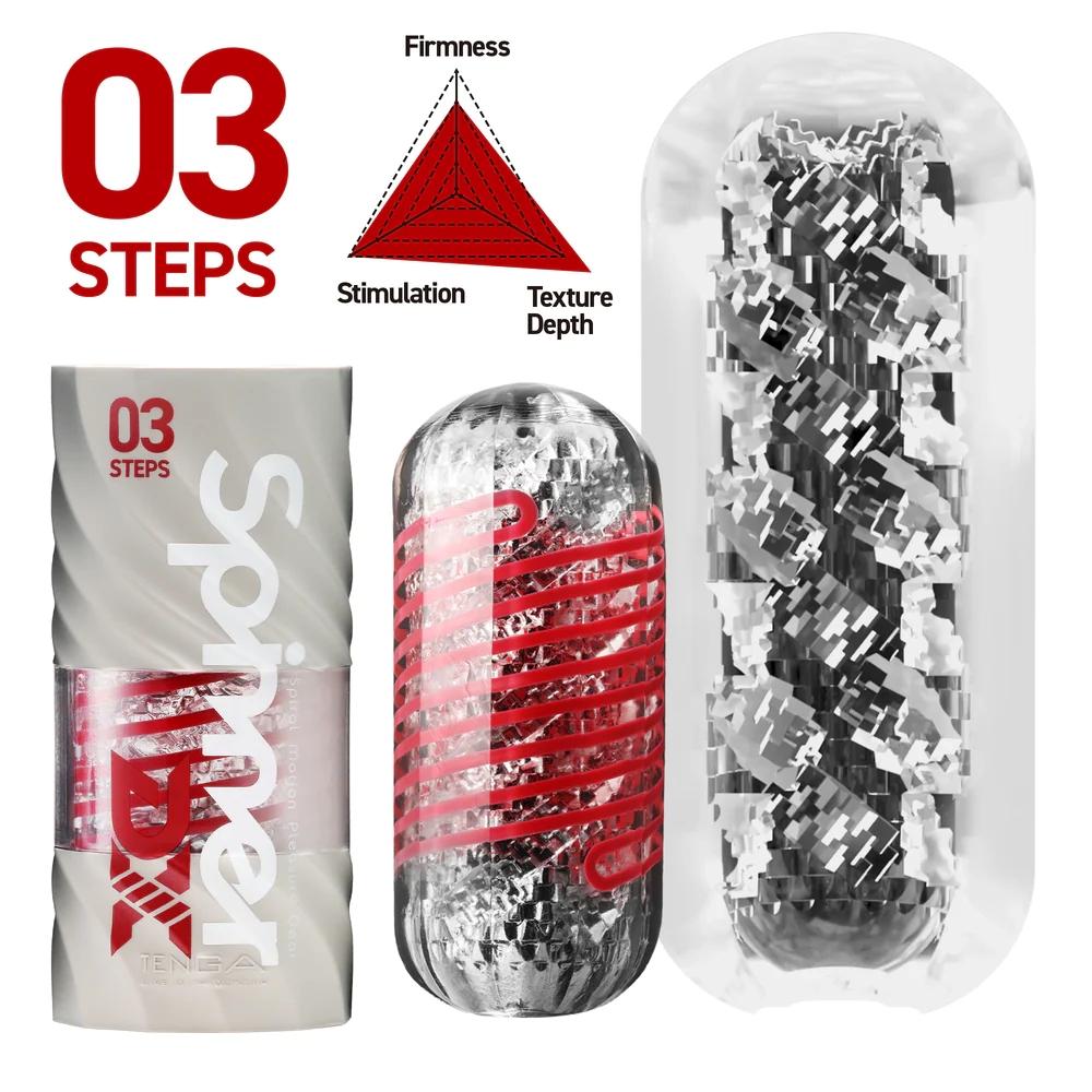 Многоразовый мастурбатор с эффектом вращения Tenga SPINNER DX 03 STEPS