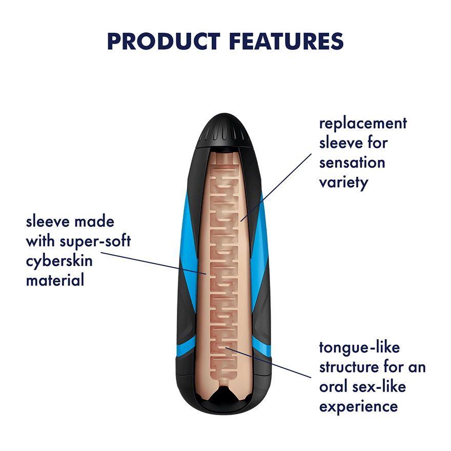 Рукав "Sleeve Lusty Tongues" для мастурбатора Satisfyer Men One
