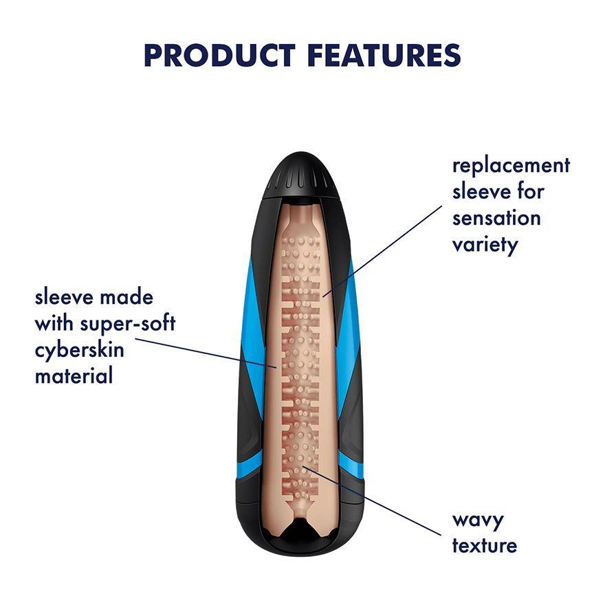 Рукав "Sleeve Kinky Waves" для мастурбатора Satisfyer Men One