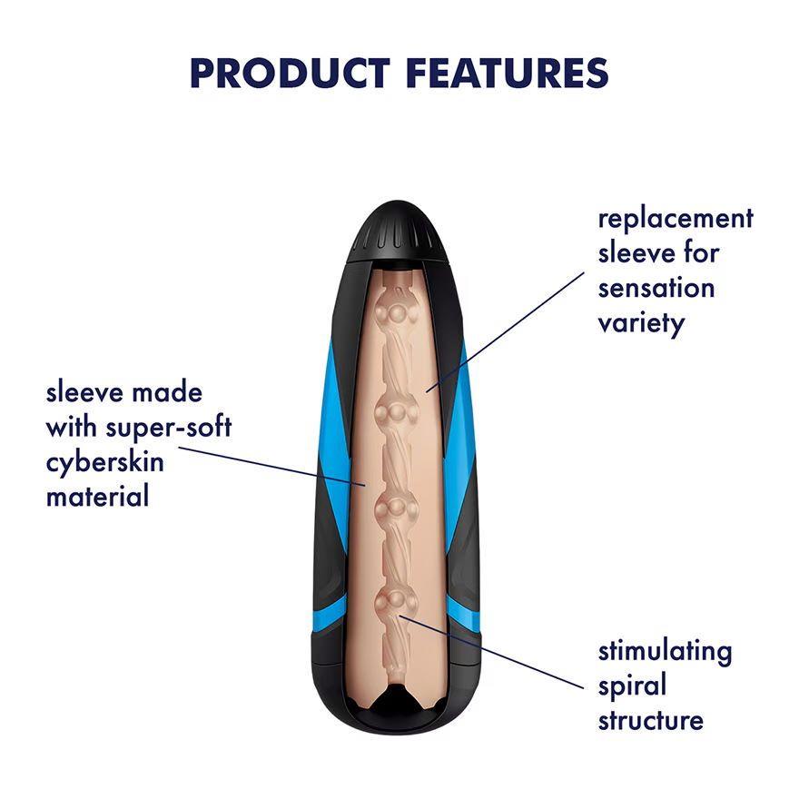 Рукав "Sleeve Pressure Spiral" для мастурбатора Satisfyer Men One