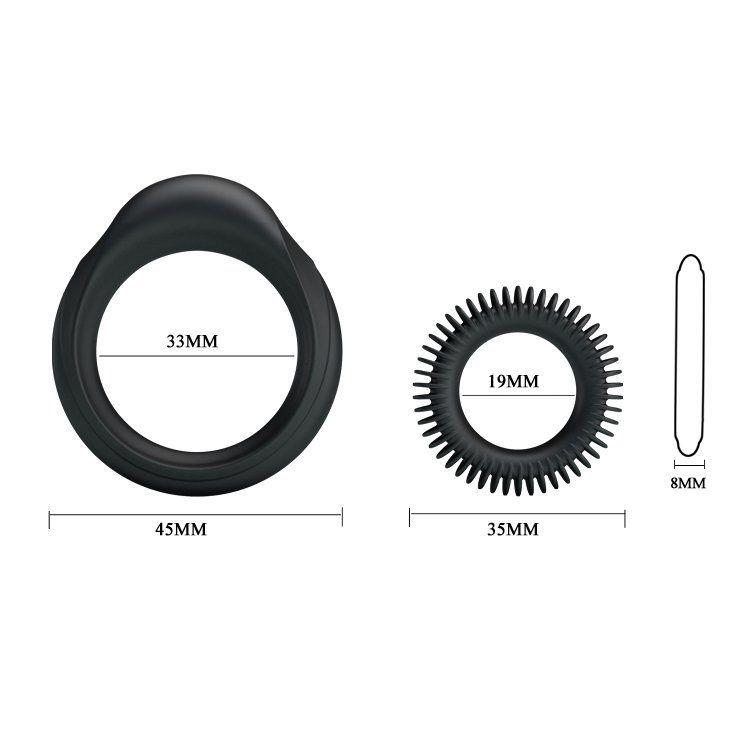 Набор Эрекционных Колечек "Manhood Ring"
