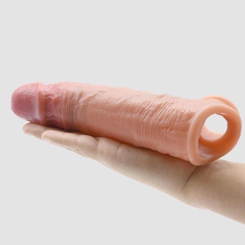 Насадка на член реалистик с вибрацией "PowerCore Sleeve"