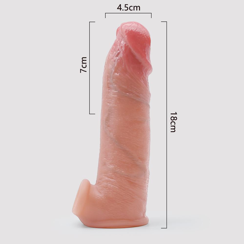 Насадка на член реалистик с вибрацией "PowerCore Sleeve"