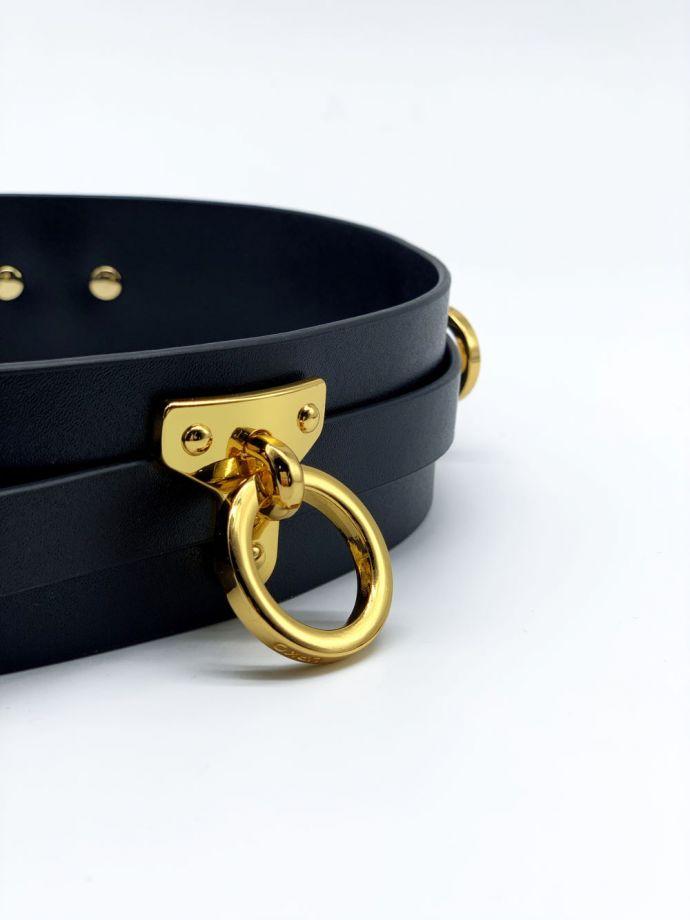 Пояс Leather belt для бондажа