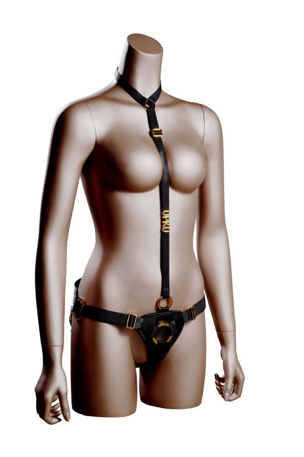 Пояс для фаллоимитаторов с ошейником Strap-on Harness Kit