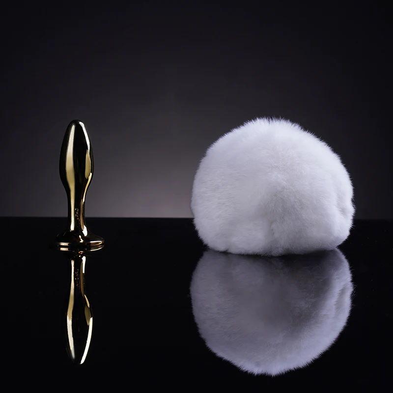 Пробка-хвостик Rabbit Fur Bunny Tail Small Butt Plug