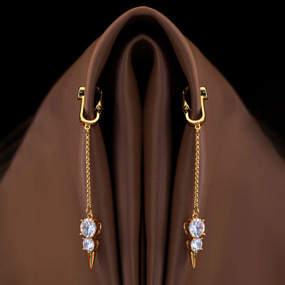 Подвески-клипсы Non-pierced clitoral jewelry dangle with snowman для половых губ и клитора