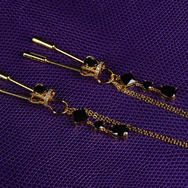 Зажимы на соски Crown chain nipple clamps