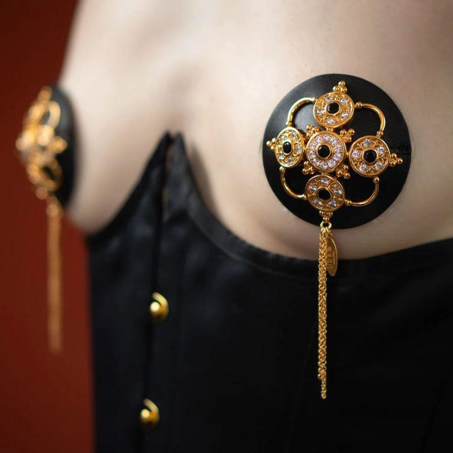Пэстисы Luxury Baroque Leather Pasties