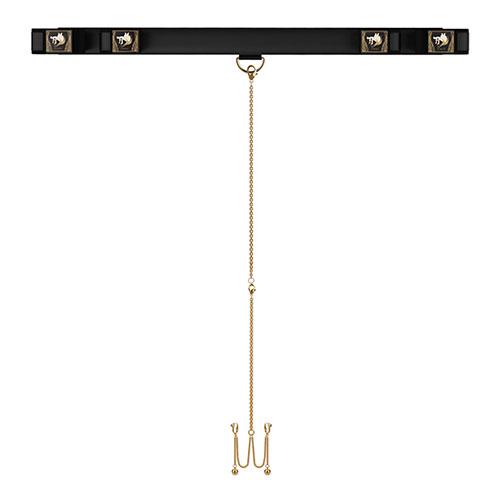 Распорка-бондаж Spreader Bar With Wrist And Ankle 1 с зажимами на клитор