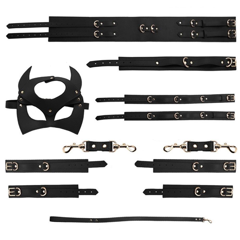Набор БДСМ "Red Leather Knight Gold Buckle Set"