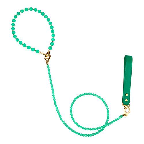 Ошейник с поводком LOCKINK Jade Collar & Leash Set