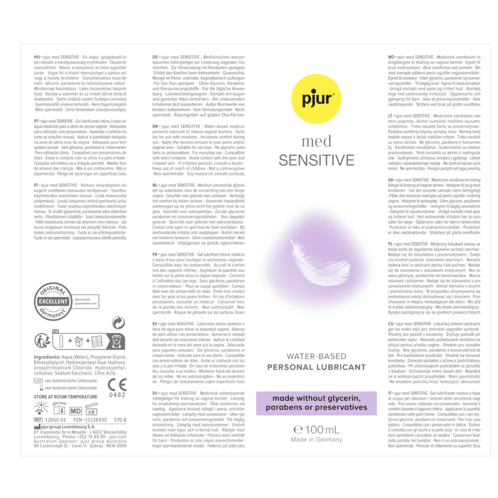 Cмазка на водной основе "med SENSITIVE", Pjur