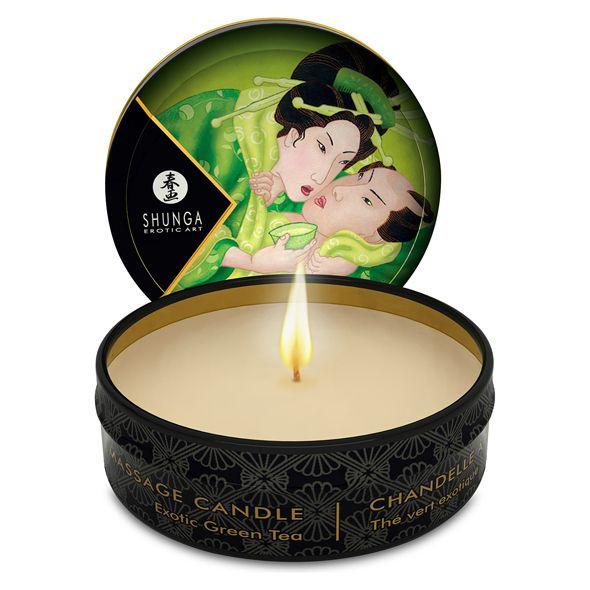 Массажная арома свеча Massage Candle Green Tea Зеленый чай