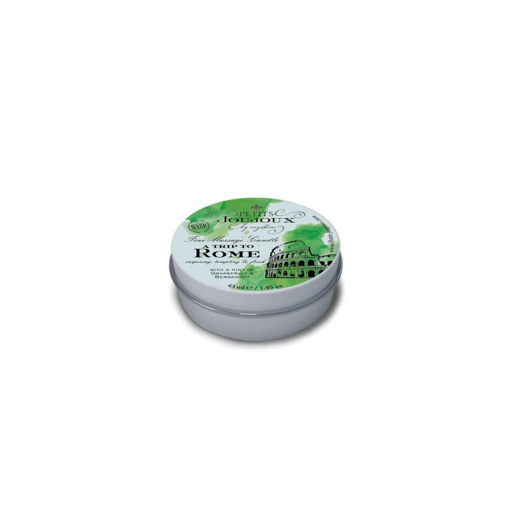 PETITS JOUJOUX Массажная свеча A trip to Rome грейпфрут и бергамот