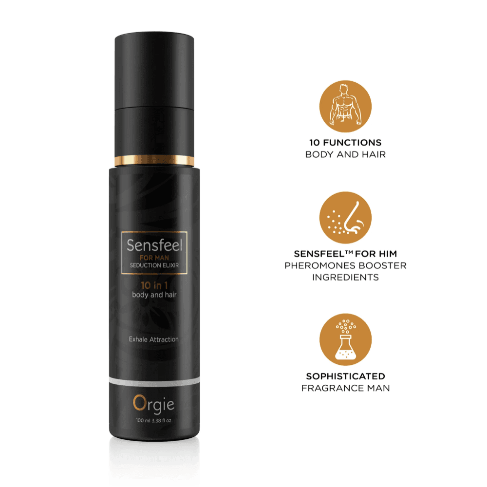 Мужской лосьон для тела и волос с феромонами "SENSFEEL - SEDUCTION ELIXIR 10 IN 1 for Man", Orgie