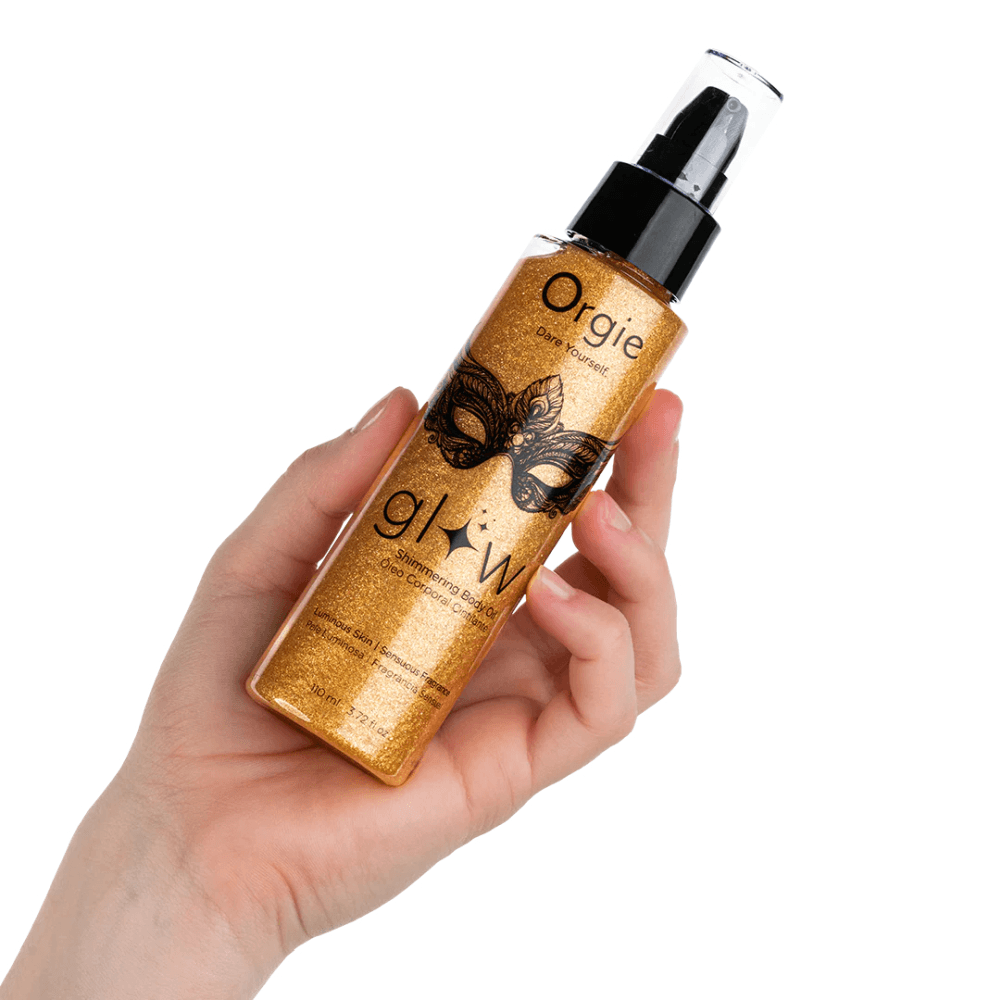 Масло для тела с эффектом мерцания "GLOW - SHIMMERING BODY OIL", Orgie