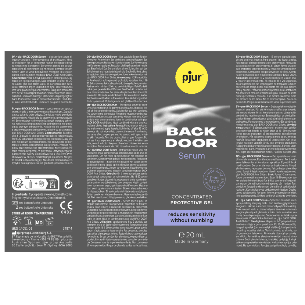 Анальная смазка (сыворотка) "BACK DOOR Serum", Pjur
