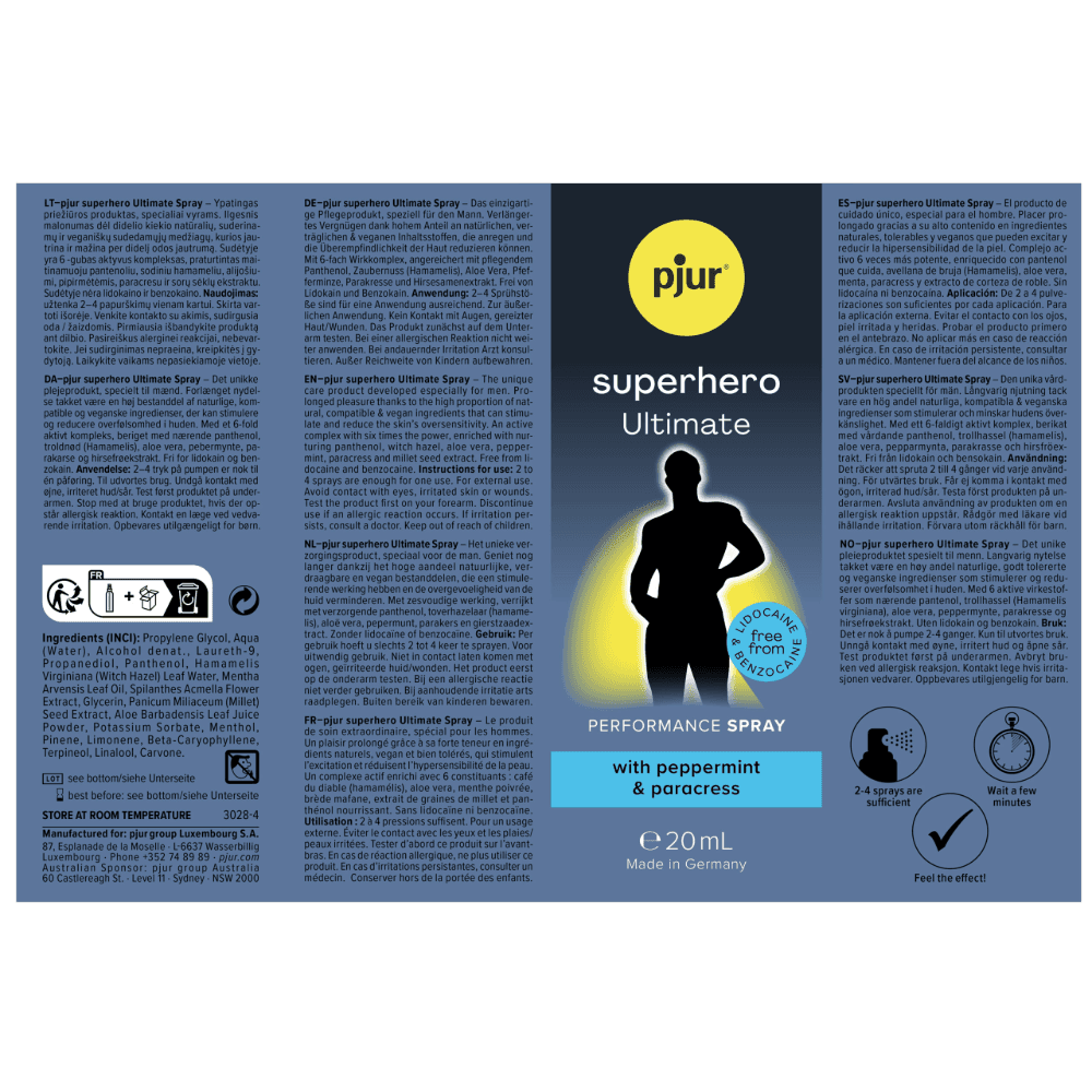Пролонгатор спрей "Superhero Ultimate Spray", Pjur