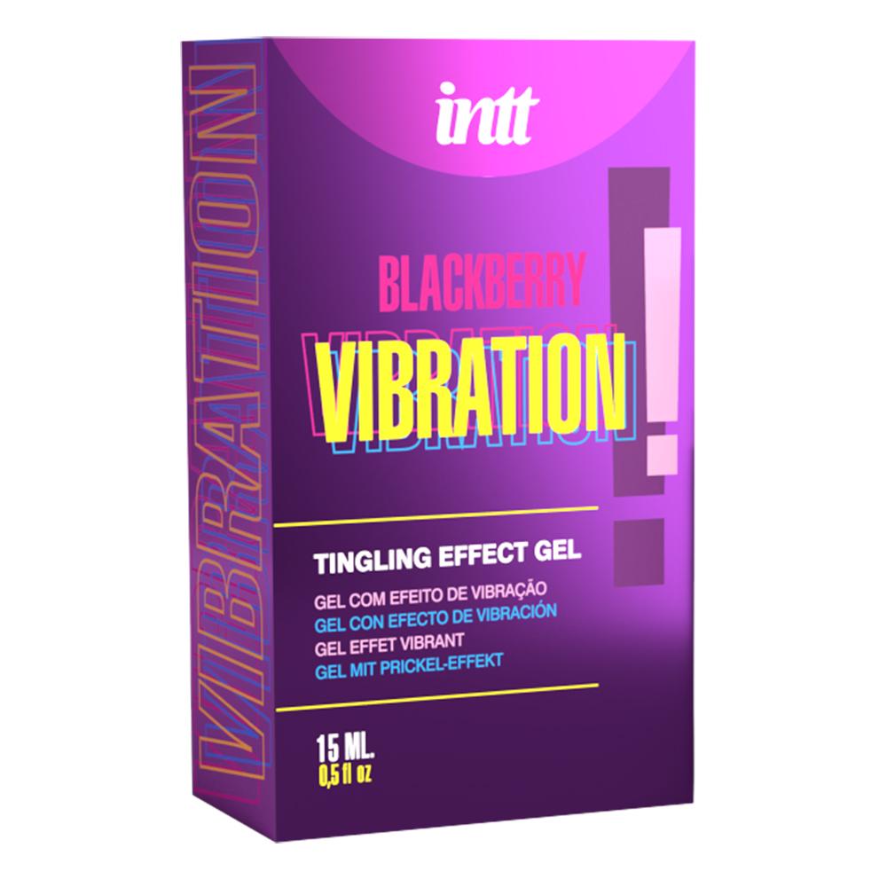 Жидкий вибратор с ароматом ежевики "VIBRATION BLACKBERRY", intt
