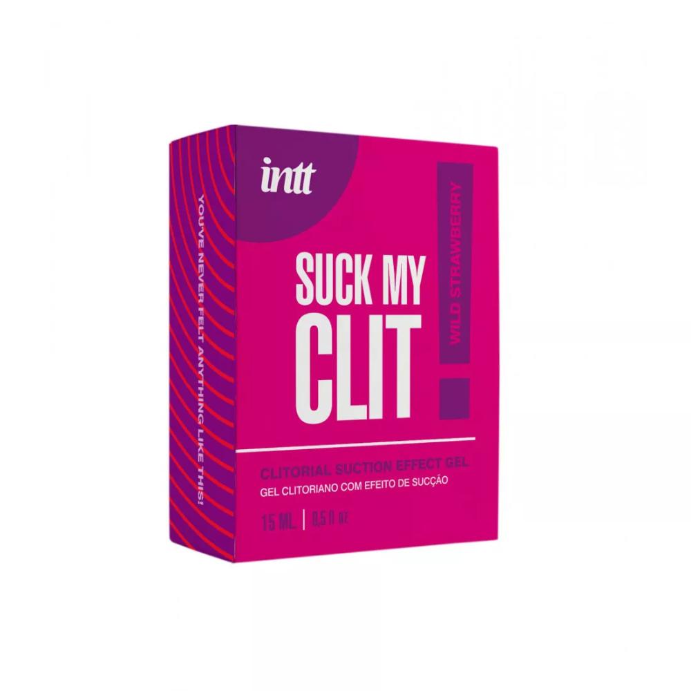 Гель для клитора с эффектом посасывания "SUCK MY CLIT WILD STRAWBERRY", intt