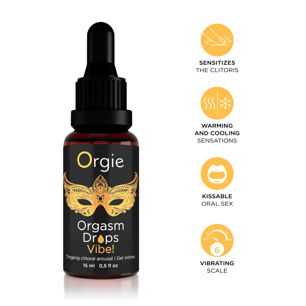 Возбуждающие капли на клитор "ORGASM DROPS VIBE!", Orgie