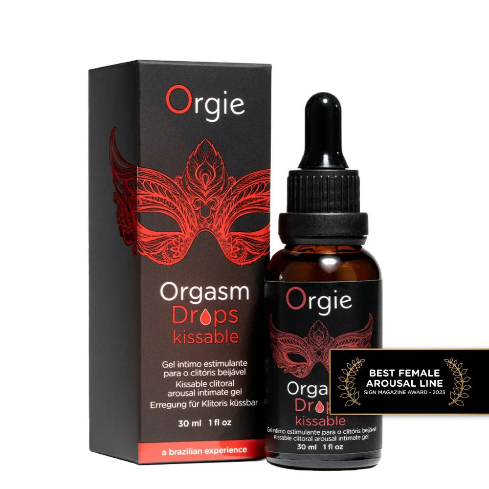 Возбуждающие капли ORGASM DROPS KISSABLE на клитор