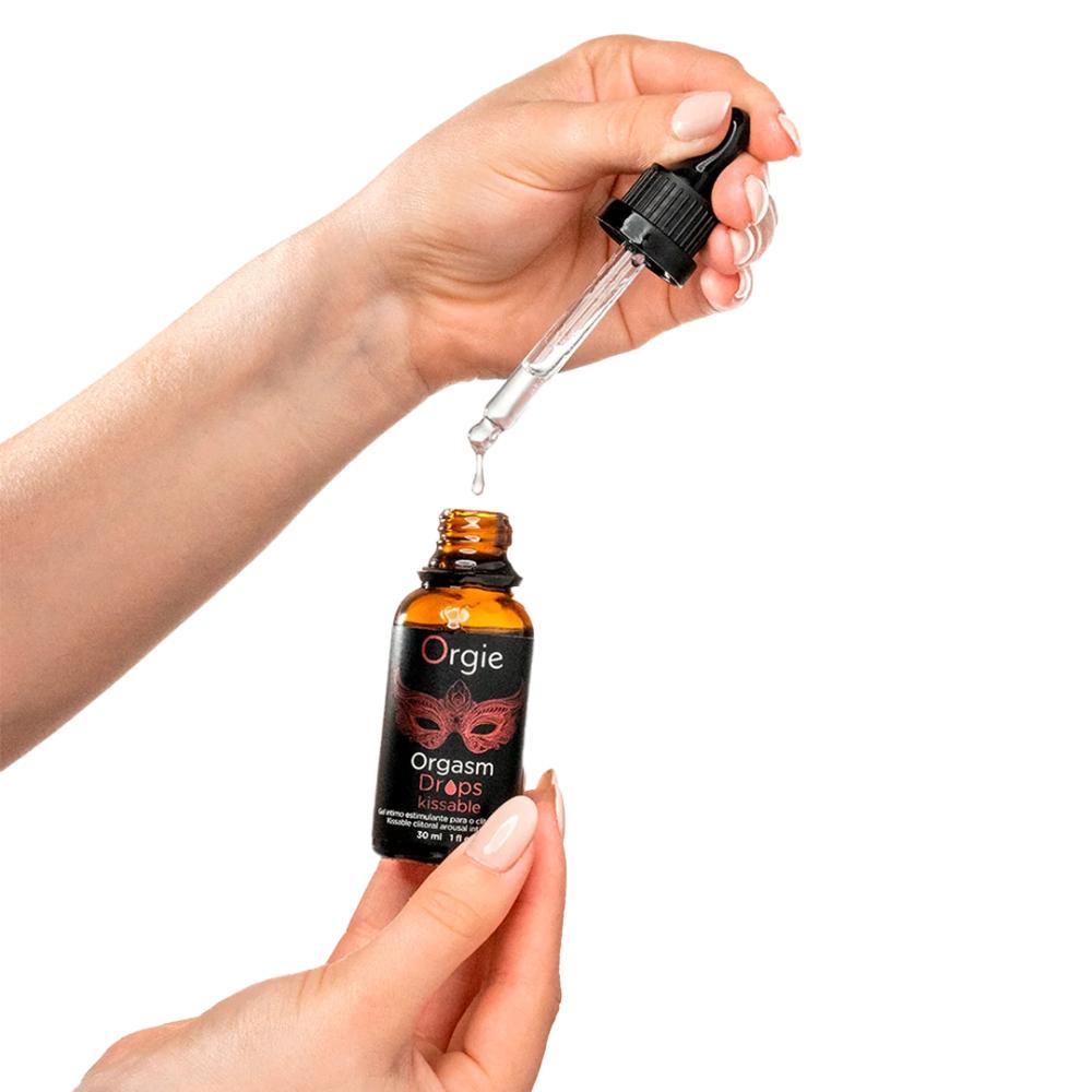 Возбуждающие капли ORGASM DROPS KISSABLE на клитор