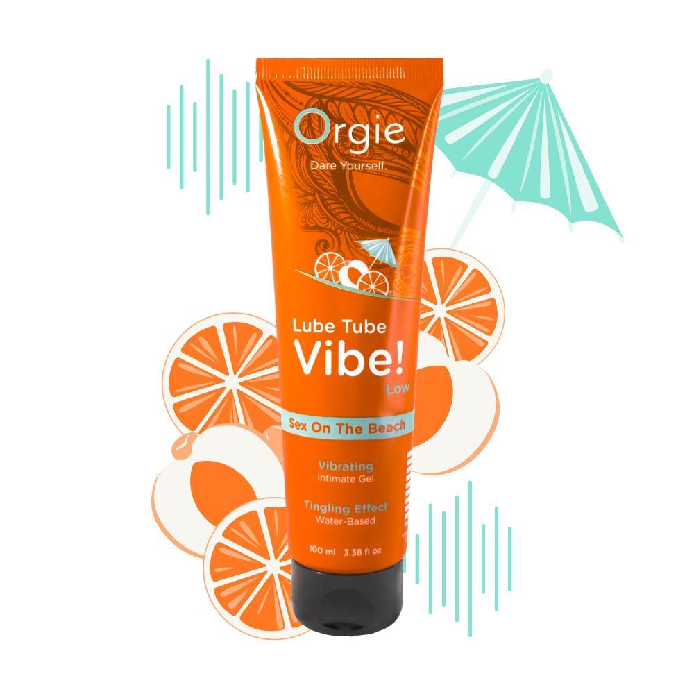 Возбуждающая смазка со вкусом "Секс на пляже" Orgie LUBE TUBE VIBE! - LOW