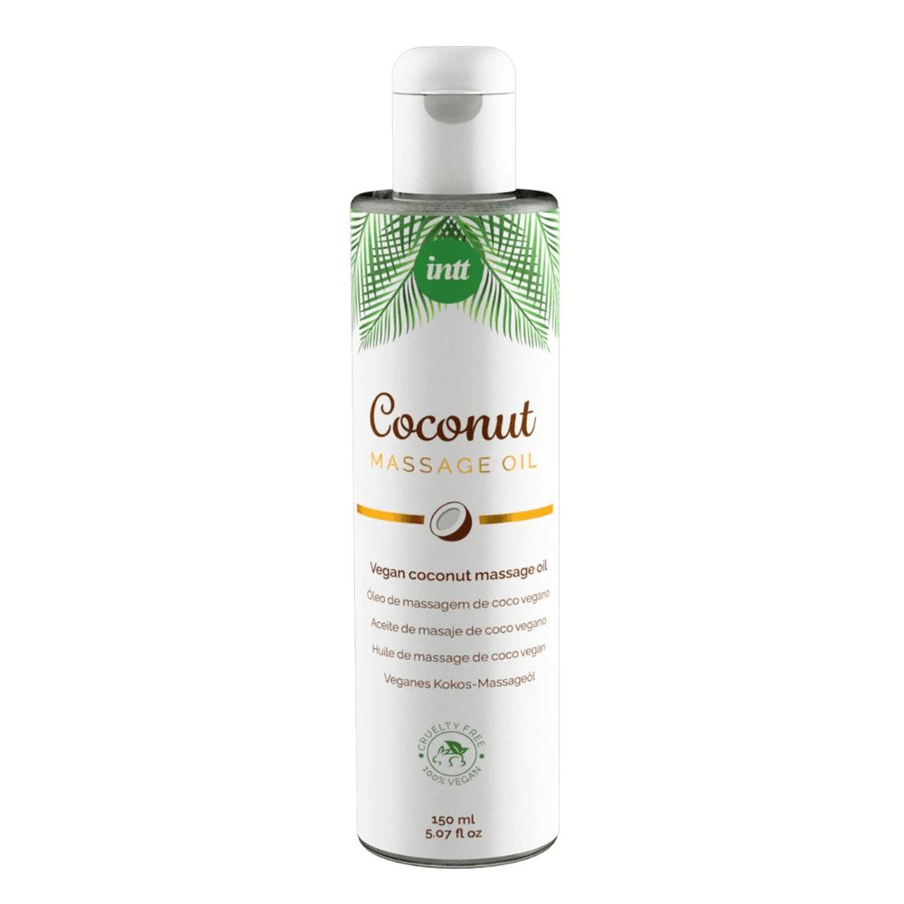 Массажное масло с ароматом кокоса "MASSAGE OIL COCONUT VEGAN", intt