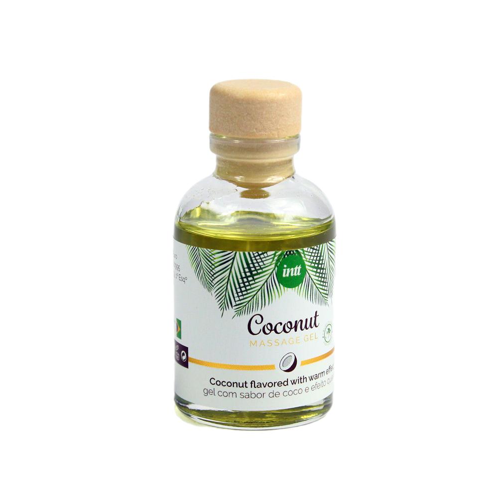 Массажное масло (гель) с ароматом кокоса "MASSAGE GEL COCONUT VEGAN", intt