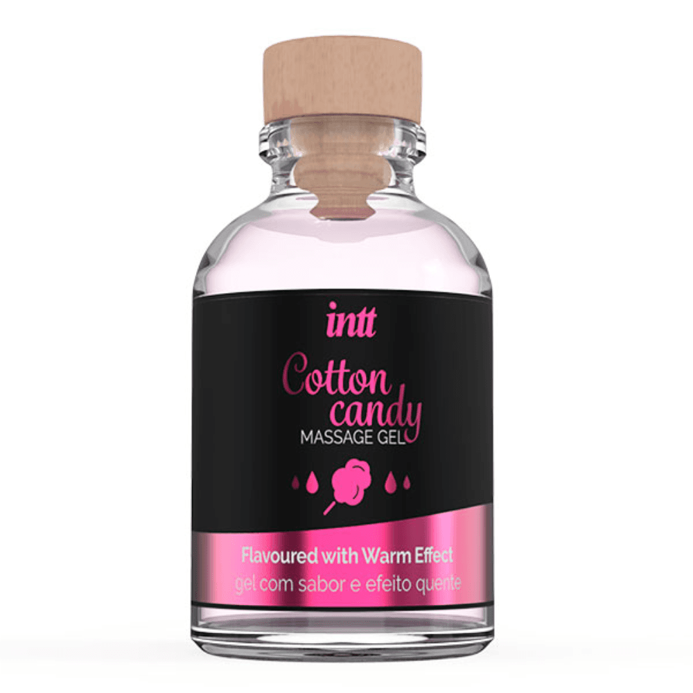 Массажное масло (гель) с ароматом сладкой ваты "COTTON CANDY MASSAGE GEL", intt