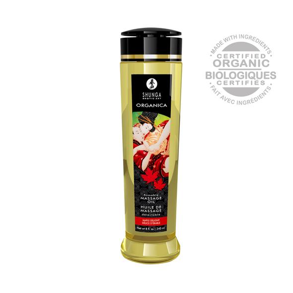 Массажное масло с ароматом "Кленовый сироп" Shunga Massage Oil Organica