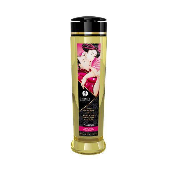 Массажное масло с ароматом "Сладкий лотос" Shunga Massage Oil Amour