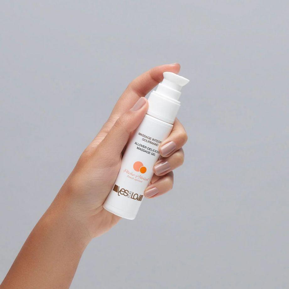 Массажный гель 3в1 с ароматом персика и абрикоса Yesforlov "ALLOVER DELICIOUS GEL"