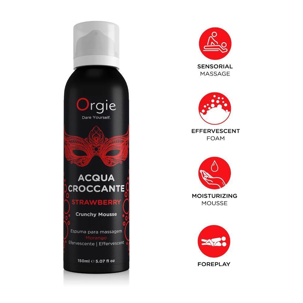 Массажный мусс "ACQUA CROCCANTE STRAWBERRY", Orgie