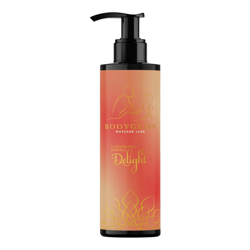 Массажный гель 2 в 1 с ароматом Клубники и Шампанского "BodyGliss Massage Oil And Lubricant in 1 Strawberry & Champagne"