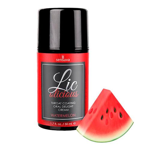 Крем для глубокого минета Lic-o-licious Oral Delight Cream Watermelon Арбуз